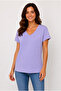 V-Neck Pocketed Oversize Tshirt - 2