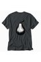 Linol Print Pear Design T-Shirt - Smoked - 6