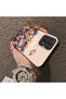 Samsung Galaxy A52 Compatible Silicone Edge Hard Back Case Couple Phone Case with Floral Pattern - 4
