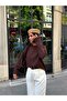 Women's Crew Neck Oversize Basic Premium Knitwear Sweater - 2