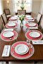 American Servis Supla 40 cm - Stain-Resistant Liquid Repellent Round Table Mat 6 Pieces Gingham - 3
