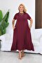 Plus Size Modal Fabric Pocket Flared Dress