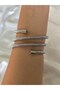 Women's Silver Color Wrapped Design Bracelet - 2