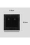 TOEFL wall switch | 7x7cm | black | flush wall installation - 3
