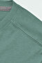 Men's Colbert Long Sleeve O-Neck Unprinted Flowy Combed Cotton T-Shirt Light Green - 3
