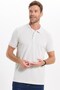 Men's slim fit premium series 100% cotton soft mercerized beige polo collar t-shirt - 6