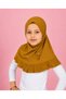 Pink Hijab for Kids – Modest Islamic Headscarf with Lace Ruffle Trim & Decorative Bow, Cute Muslim Hijab for kids - 2