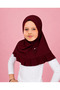 Pink Hijab for Kids – Modest Islamic Headscarf with Lace Ruffle Trim & Decorative Bow, Cute Muslim Hijab for kids - 2