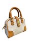 A Small Stylish Bag with a Wonderful Lock Detail Cream&Camel
