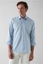 Long Sleeve Slim Fit Patterned 100% Cotton Shirt - 5