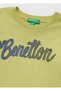 Boy's Pistachio Green Front Printed Long Sleeve T-Shirt - 3