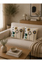 Punch Embroidered 2-Piece Throw Pillow Cover 40X40