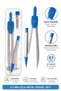 0.7 Tip Metal Pencil Blue 1 Piece Fixpoint Boxed Metal Pencil Versatile Tip Mechanical Pencil Push-Click U