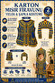 Kids Pharaoh Costume 2-Piece Cardboard Vest and Hat Set – Ancient Egypt School Performance Costume with String Ties