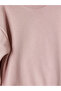 Özmarka New Season Pink Crew Neck Thick Sweatshirt for Girls - 2