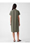 Trendlucky Shirt Collar with Difference Plus Size 100% Cotton Dress - 4