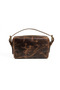 Genuine Crazy Leather Handbag with Long Strap for Crossbody Use