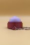 Cute Bao Bun Chinese Dumpling Keychain with Clicker (Plastic) - Bag Ornament Charm - 4