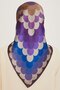 Geometric Patterned Sura Saf Silk Scarf 9212D 06 - 4