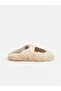 Lcw Steps Beige Teddy Bear Figured Plush Girls' Slippers - 3