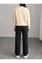 Flower Pattern Ribbon Printed Women's Tube Collar Bottom/Up Trouser Track Suit Set - 2