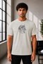 Unisex Oversize Wolf Embroidered Turkish Bozkurt Design 100% Cotton T-Shirt