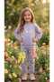 Girl's Tracksuit Set Sweatshirt Bottoms Cotton Two Yarns Seasonal Casual Combination 3-4-5-6-7 Years Old 1 Size Larger Preferred - 4