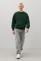 Men's 100% Cotton Comfortable Red-Green Winter Sweatshirt - 3