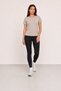 Women's Beige Basic T-Shirt Lycra Single Jersey Fabric Crew Neck Short Sleeve Regular Fit - 2