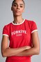 Slim Fit Crew Neck Turkey Printed Sportsman Short Sleeve Red T-Shirt I1230Ax26Hs - 6