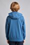 Printed Hooded Indigo Zippered Cardigan for Boys H9895A826Au - 8