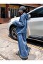 Washed Wash Pattern 3 Thread Tracksuit Set - 5