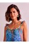 Women's Woven Mira Ruffle Detail Dress Oceans - 2