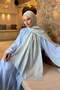 Cc Pattern Aura Cotton Jacquard Shawl Blue - 2