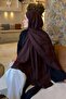 Cc Desen Aura Cotton Jacquard Shawl Bitter Brown - 4
