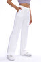 Linen Mixed Stylish Loose Fit Pants White - 5