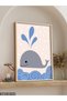 Sweet Whale One Piece Wooden Framed Painting - 2