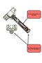 Piston Hinge with Brake Kitchen Wardrobe Cabinet Furniture Door Cover Metal Flat Chrome Stone Hinge - 6