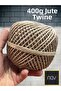 400 Grams. Waxed Burlap Twine - Waxed Jute Twine - Premium a Quality - 2