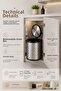 Bathroom, Kitchen under Counter 11 Liter Metal Trash Can, Chrome, Fits All Cabinets Inside Cabinet Trash Can - 8
