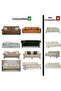 Elastic 3-Seater Sofa Cover Non-Slip Flexible and Washable Sofa Cover - Light Cream - 3