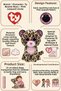 Ty Beanie Boos Pink Leopard Livvie Plush Toy |   Soft Textured Shiny-Eyed Animal Figure 25 cm |   Over 3 Years Old - 2