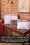 4-Piece Travel Organizer Set - Shoe Organizer, Suitcase Organizer, Travel Organizer, Beige - 4