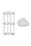 25-164 - Zerri̇n Triple Oval Sponge Plate 18*18cm Special Lama - 2