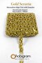 Gold Veroia Sequin Decorative Ribbon – Handcrafted Decoration 5 Meters Special Series - 5