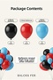 Black Red Blue Balloon Set 20 Pieces Birthday Party Decoration Stylish - 4