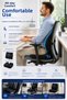 Visco Orthopedic Lumbar Support Cushion and Coccyx Seat Cushion Set |   Ergonomic Cushion Set Suitable for Car, Office, and Home Use - 5