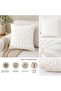 Flora 43X43 cm Decorative Throw Pillow Cover |   Embossed Floral Pattern Modern Sofa Cushion Cover