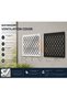 Decorative Metal Ventilation Cover – Grille Cover 40X40 cm Black Style 13 - 2