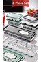 Set of 6 Push and Remove Ice Mold with Silicone Cover - 5
